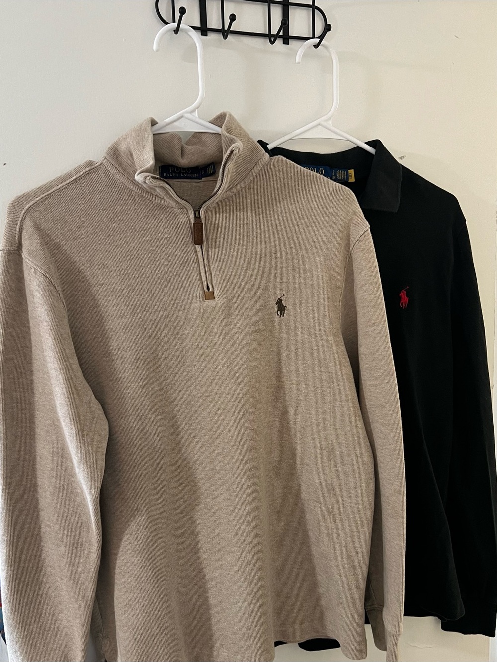 Polo Ralph Lauren Men’s Bundle Size S: 1/4 Zip Sweater & L/S Polo